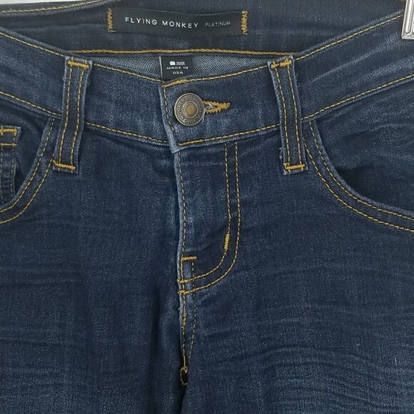 Flying Monkey Platinum Dark Wash Jeans - Picture 3 of 11